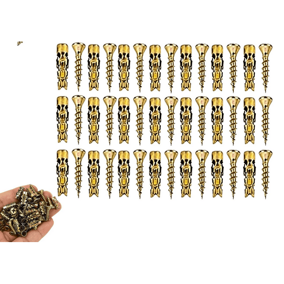 Screw Expansion Anchor,6×14mm Short Expansion Screw Set,Stone Expansion Anchor ,Works on Wood, Tile, Stone, Concrete