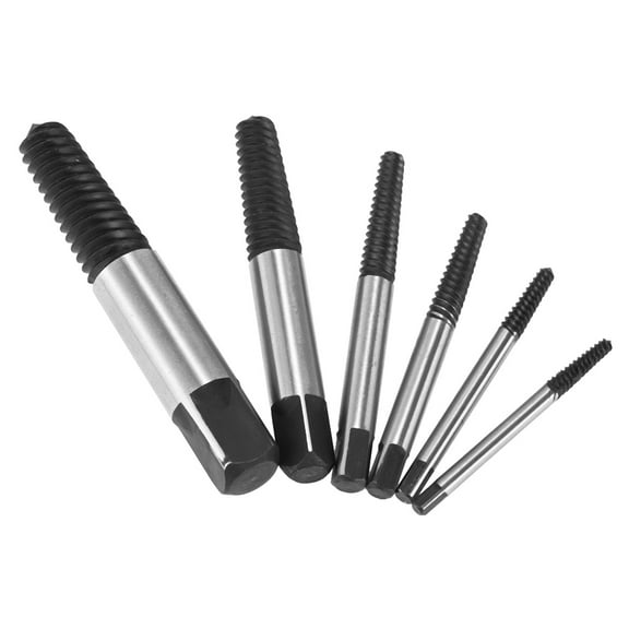Screw Extractor,Remover Set Out 6pcs Broken Bolt Kit 3-22mm Drill Tools Kit Bolt Screw Remover Broken Bolt Screw Set Out Drill Screw Remover Set Siuke Xibany Drill S Kit