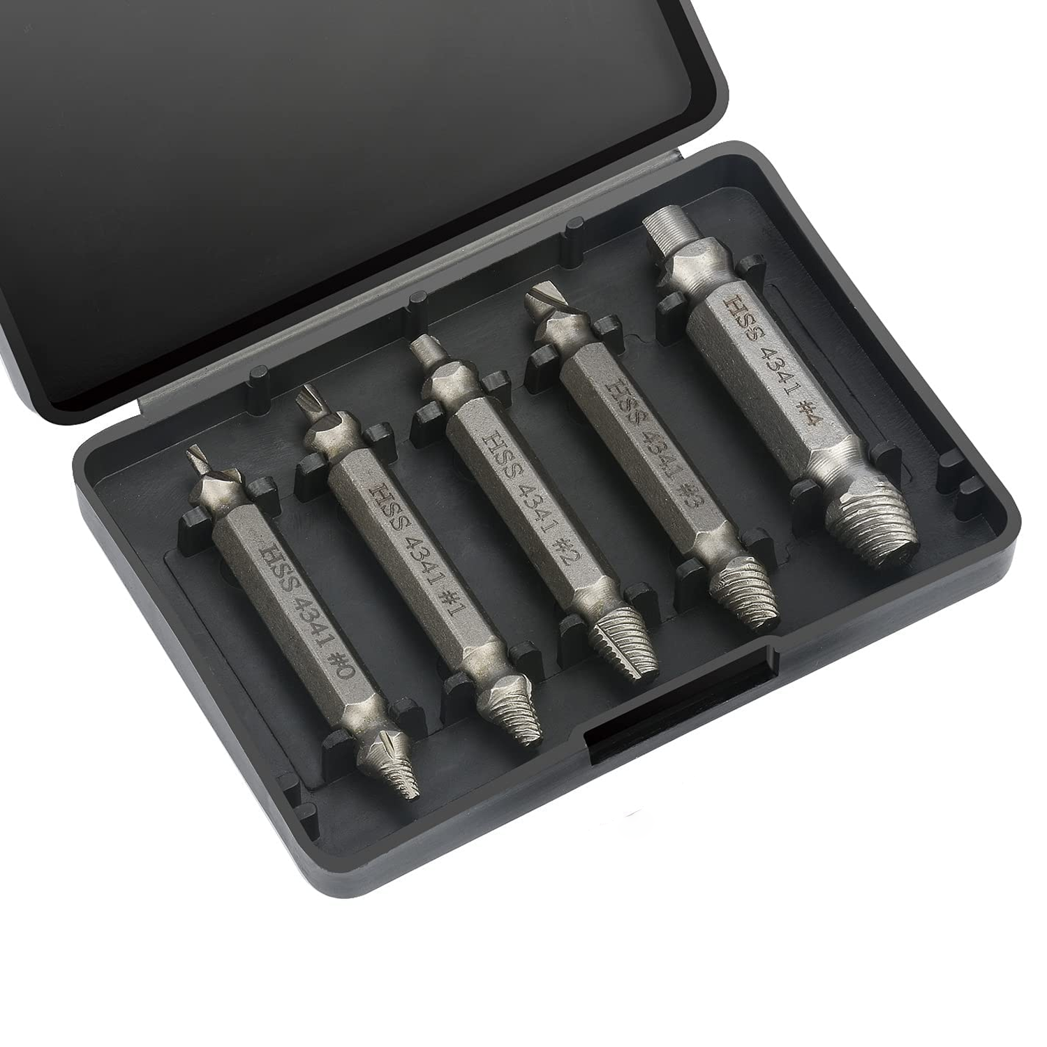 Screw Extractor Set, 6 Pieces Damaged Screw Extractor Set, Easy to