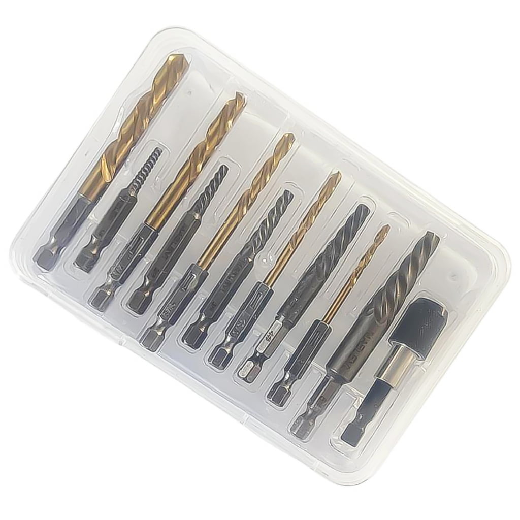 Screw Extractor and Twist Drill Bit Set Easy Out Screw Extractor for