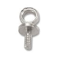 thumbnail image 1 of Screw Eye with Cup 3x6mm Silver Color (10-Pcs), 1 of 1