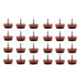 thumbnail image 1 of Screw Felt Gliders Furniture Pads Leg Nail Protector 20mm 3/4" Dia 24pcs, 1 of 7