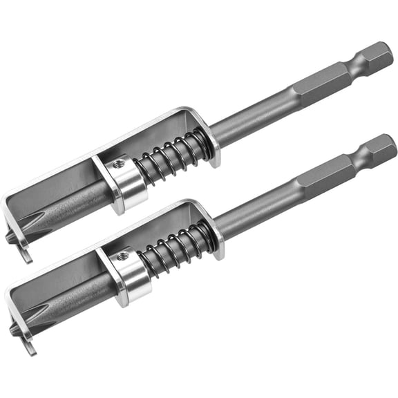 Screw Holder Bit,Spring-loaded Screw Holder Bit,Universal Screwdriver Bit with Screw Gripper, Anti-drop Screw Retaining Tool for Electricians, Mechanics and DIY Home Repairs,4.72 inch(Silver)