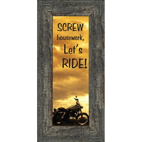 Screw Housework, Classical Motorcycle Photo Frame, Gifts for Motorcycle Riders, 6x12 7870