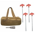 thumbnail image 1 of Screw-In Ground Anchors Camping Tent Stakes Gazebo Hexagonal Drill Bit, 1 of 8