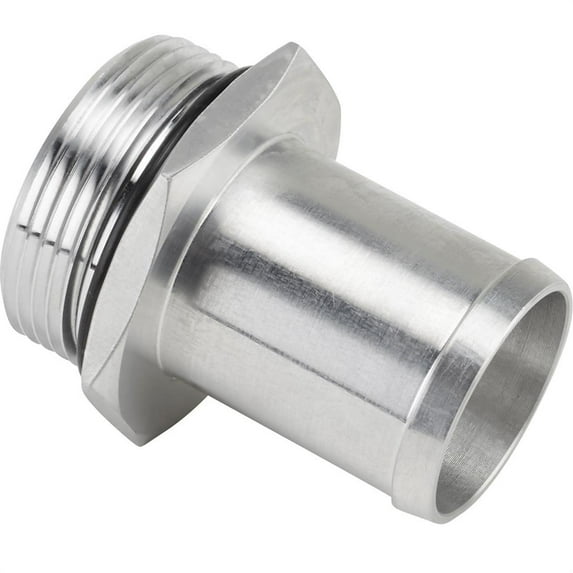 Speedway Motors Screw-In Hose Connector for Race Pro LS Swap Radiator, Aluminum Straight Fitting with 1.25 Inch OD Hose Bead and -20 AN ORB Thread, Universal Fit Connection