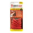 thumbnail image 1 of Screw-It-Again #2 to #16 Thread x 2 In. Red Plastic Wood Anchor (10 Ct.), 1 of 4