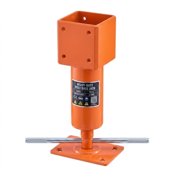 Screw Jack Post, 24700 lbs Max Capacity, 4" x 4" Adjustable Shore Jack, 13.2"-18.7" Height for Crawlspace & Basement