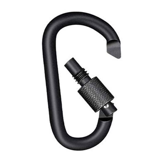 Screw Locking Backpack Carabiner Keychain Camping Hiking D-Shaped Clips Lock Buckle Hook Climbing Tool for Outdoor
