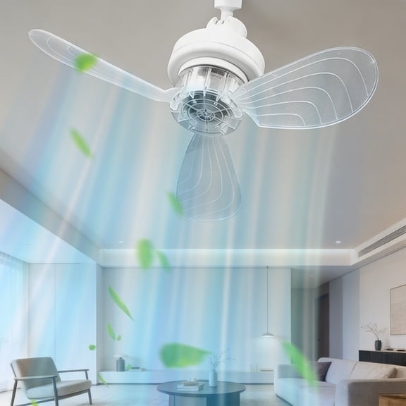 Screw Mount Ceiling Fan, Quiet Motor, Adjustable Angle Design Ceiling Fan with 3 Blades for Home Office, Small Cooling Fan for Kitchen Bedroom Living Room