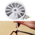 thumbnail image 1 of Screw & Nut Kit with Screwdriver & Tweezer,for Eyeglasses,Watches and Electronics,Home Improvement Set for Electronics,Clock & DIY Projects,1000PCS Screw,Silver,1 Set, 1 of 7