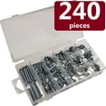 thumbnail image 1 of Screw, Nut, Washer Bolt Set, Screwdriver Tool Needed, Variety of Sizes, 240 Pieces, 1 of 6
