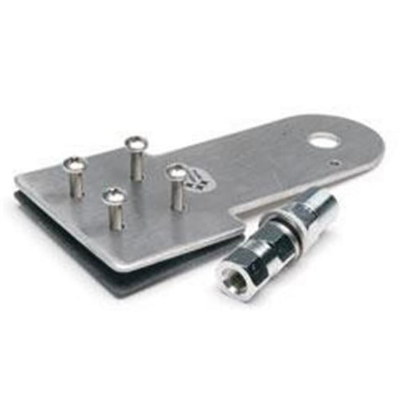 Screw-On Extended Stake-Hole CB Antenna Mount - Stainless Steel