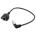 thumbnail image 1 of Screw Panel Mount Right Angle 8P8C RJ45 Female to Male Connector Network Cable, 1 of 3