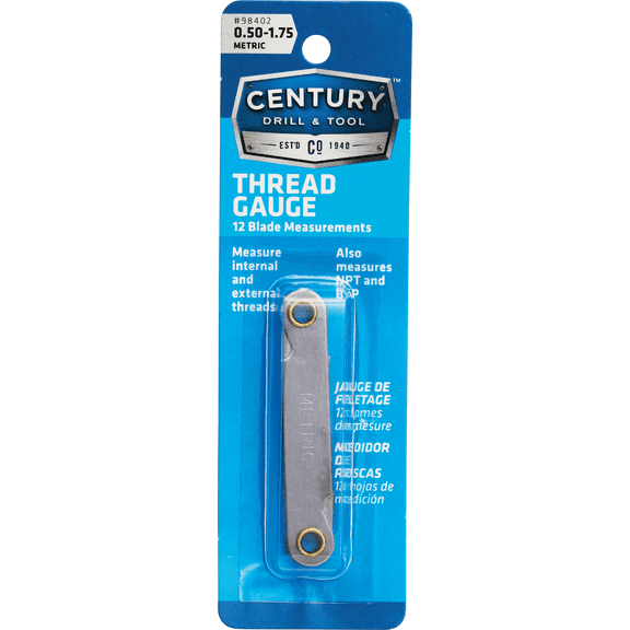 Screw Pitch Gauge - Pack of 12 Construction & DIY Use, Standard Hardware Spec