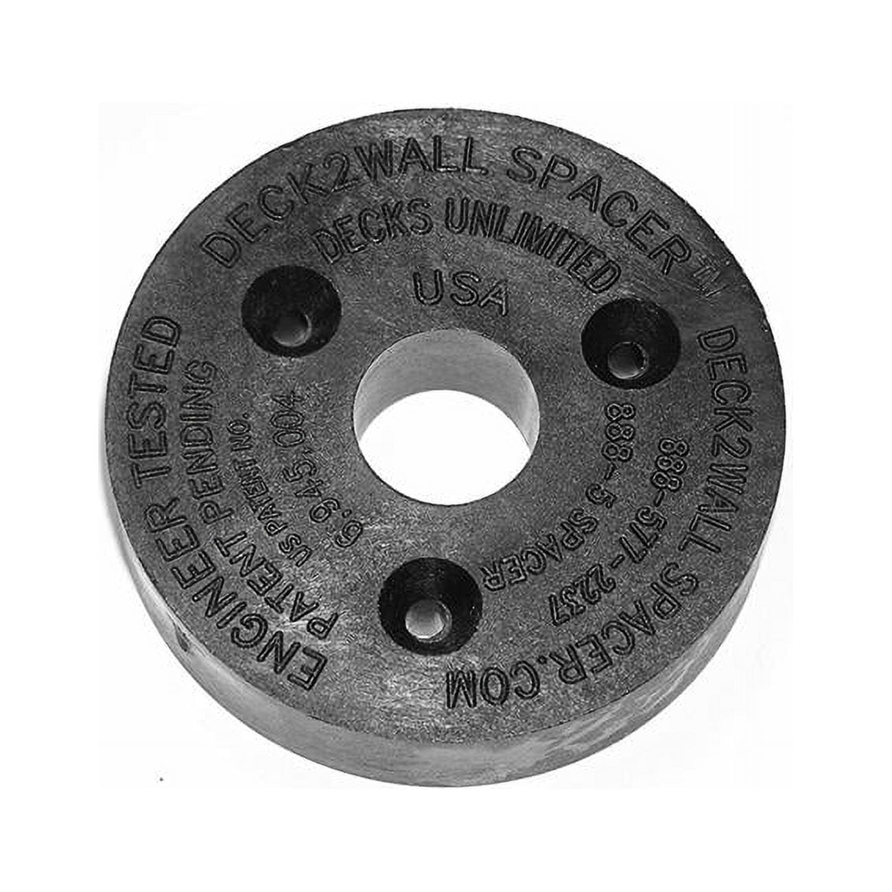 Deck2Wall Spacer 2-1/2" X 5/8" Thick – 10-Pack Polypropylene Deck Ledger Spacers