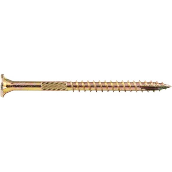 Screw Products No. 9 x 2-1/2 in. L Star Flat Head Yellow Zinc-Plated Wood Screws 5 lb 467 pk