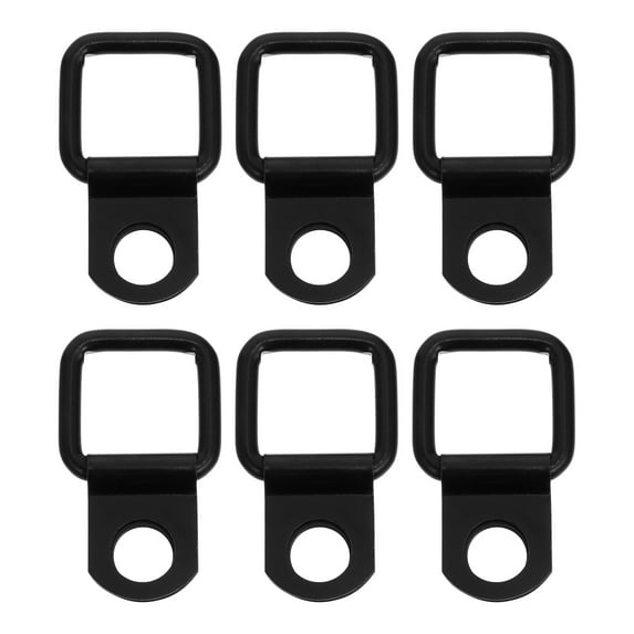 Durable Car Hooks for Trunk and Roof Made of Iron with Black Color 6 Pieces Set