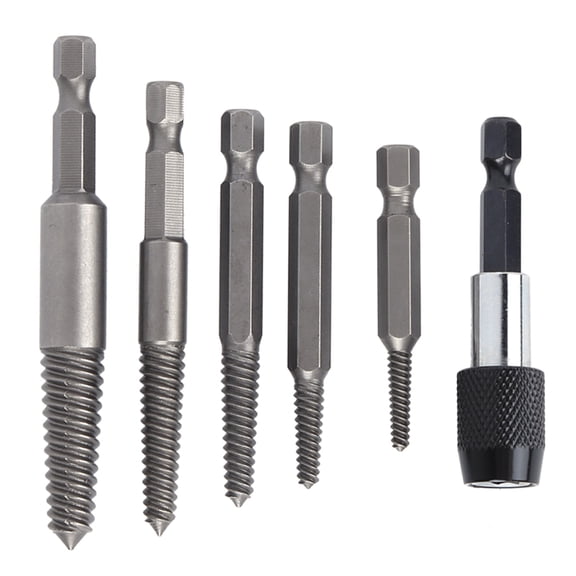 Screw Remover Set, Wear Resistance Strong Toughness Screw Extractor Set, 6PCS Broken Screw For 8.8-12.9 Grade Bolts