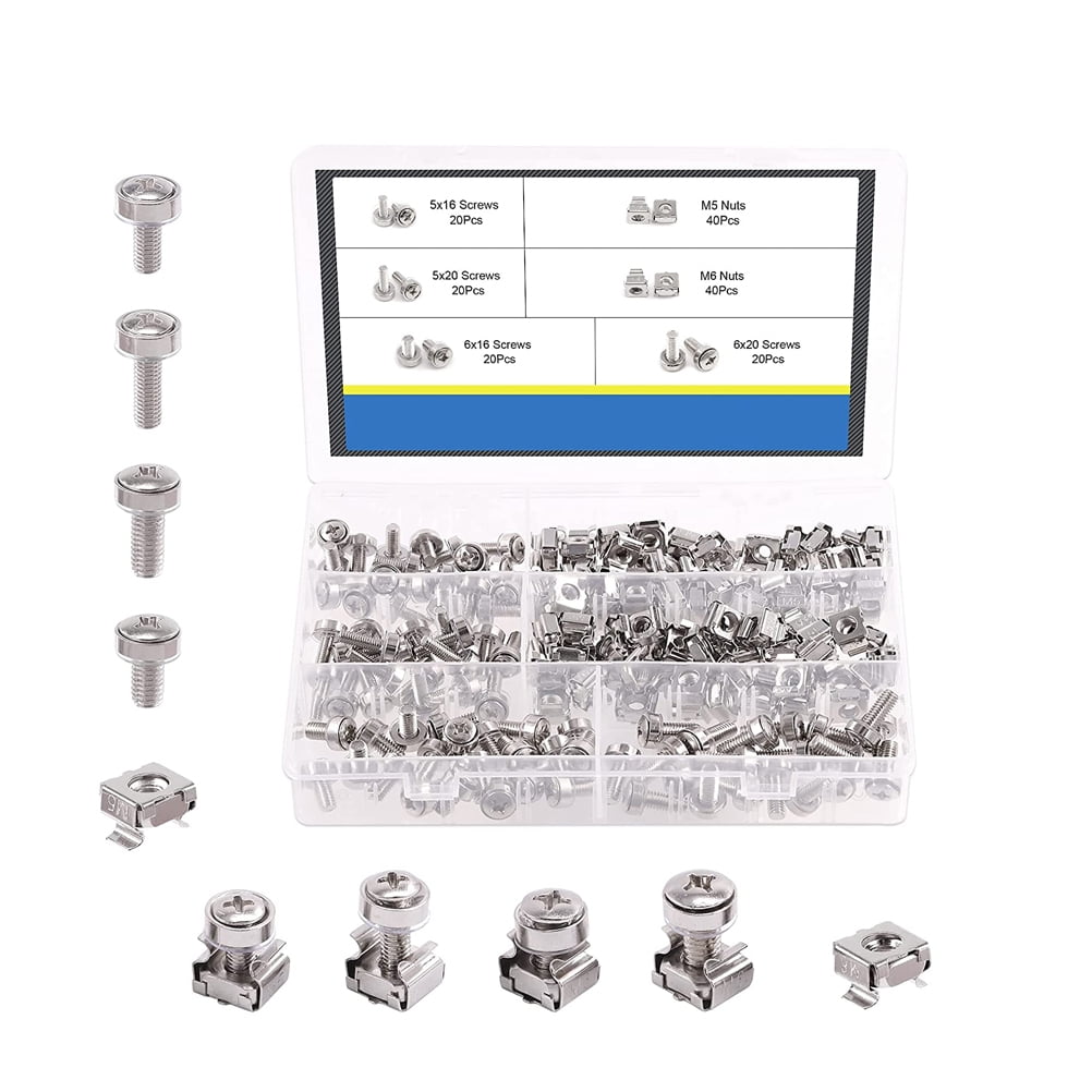 Screw Set Mounting Cage Nuts Computer Rack Screws Metric System Server