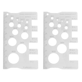 Screw Size Chart Stainless Steel Screw Gauge with Clear Scale for Precise Thread Pitches and Diameter Reading