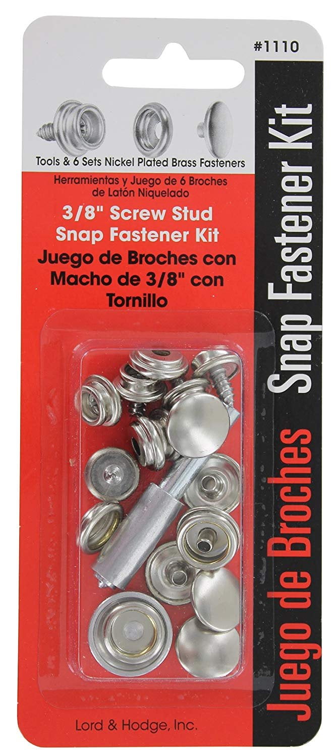 Screw Stud Snap Fastener Kit 1110