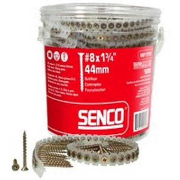SENCO Subfloor Screw - General Use - 8x1-3/4, Yellow Construction & DIY Use, Standard Hardware Spec