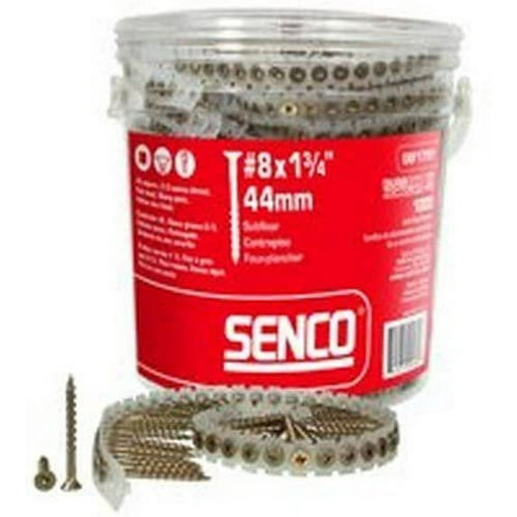 SENCO Subfloor Screw - General Use - 8x1-3/4, Yellow