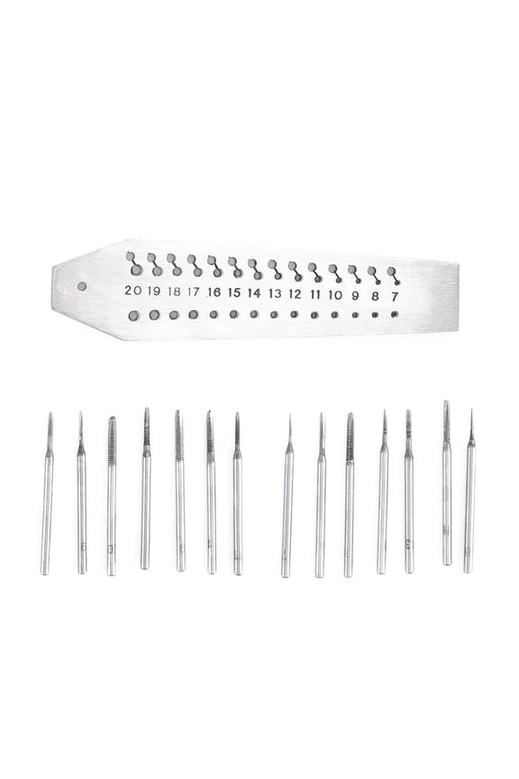 Screw Taps and Dies Set for Watch Repair Enthusiasts and Craftsmen Precisions and Durability Watch Jewelry Repair Tasks