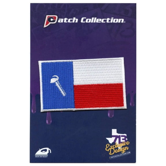 Screw Texas Flag Parody Embroidered Iron On Patch