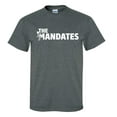 thumbnail image 1 of Screw The Mandates Funny Vaxx Mask Mandates Men's Short Sleeve T-shirt Graphic Tee Graphic Tee-Dark Heather-xxl, 1 of 4