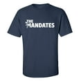 thumbnail image 1 of Screw The Mandates Funny Vaxx Mask Mandates Men's Short Sleeve T-shirt Graphic Tee Graphic Tee-Navy-xxl, 1 of 4