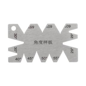 Screw Thread Gauge Cutting Angle Gage Template 29 to 65 Degrees Lathes Measuring Tool, 2mm Thickness