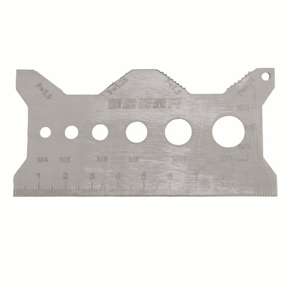 Screw Thread Gauge Screw Measuring Ruler Tool Length Diameter Pitch Caliper
