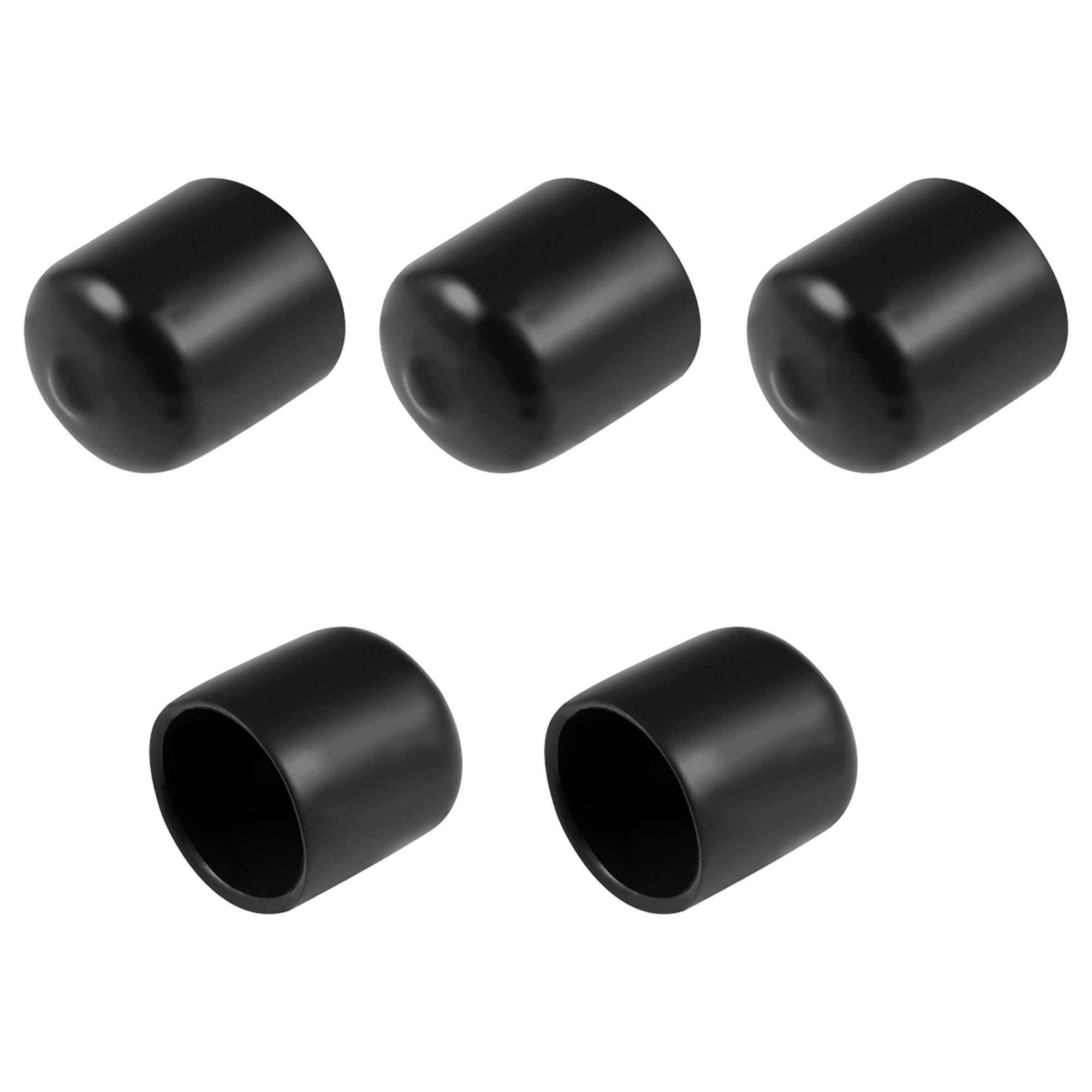 Uxcell 100-Pack Rubber Thread Protectors - 3.5mm ID Round End Caps, Black Flexible Tube Caps For Screws, Furniture, Tubing - View #6