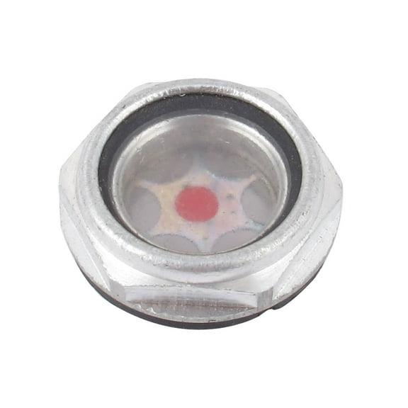 Screw Type 23.5mm Thread Air Compressor Oil Liquid Level Sight Glass Indicator