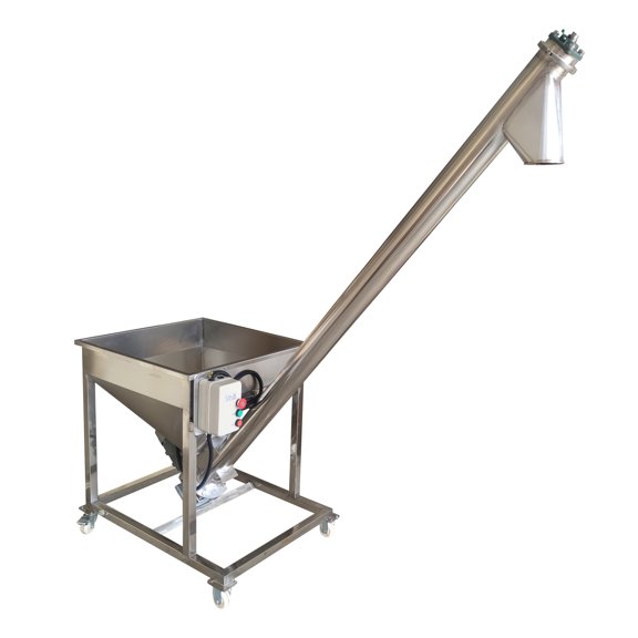 Screw Type Automatic Powder Feeding Machine Inclined Screw Conveyor Loader with Reducer 220V