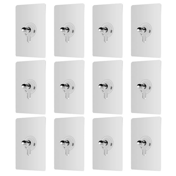 Screw Wall Nails Adhesive Mounted Hooks Free No Self Trace Non Drill Hanger Nail Transparent Drilling Stickers Punch