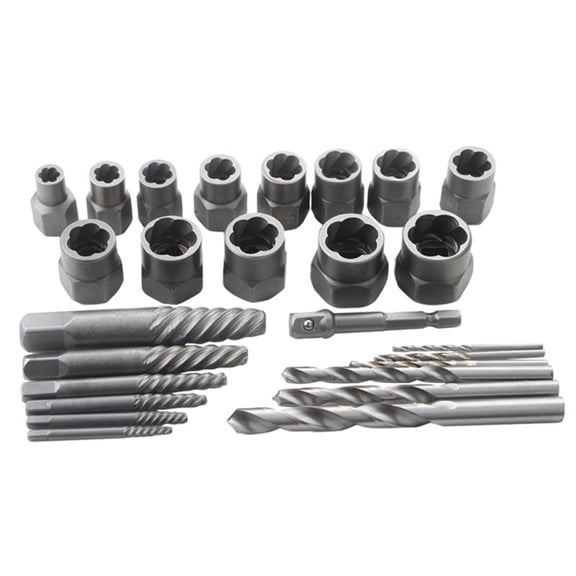 Screw extractor,Bolt Set Spiral Wotao Screw Set Rusted Rounded And Buzhi Socket Set Rusted And Drill Socket Drill Socket Set 26-piece Bolt Set Screws.