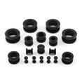 thumbnail image 1 of Screw-on Plugs/Gauges/Tunnels Black Acrylic 9/16" (14mm) 2 Pieces (1 Pair) (B/10), 1 of 3