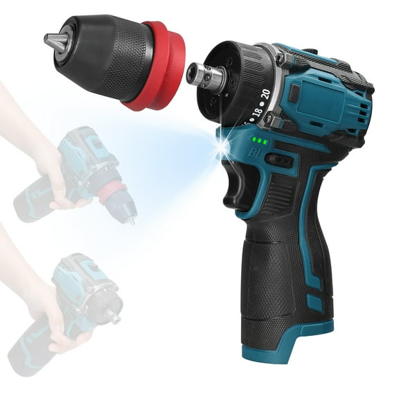 Screwdriver 18V 2in1 Lithium Drill Electric Screwdriver Multi-function Power Tool 45Nm Torque Brushless Motor Practical Screw Driver For Home Appliances Furniture Installation