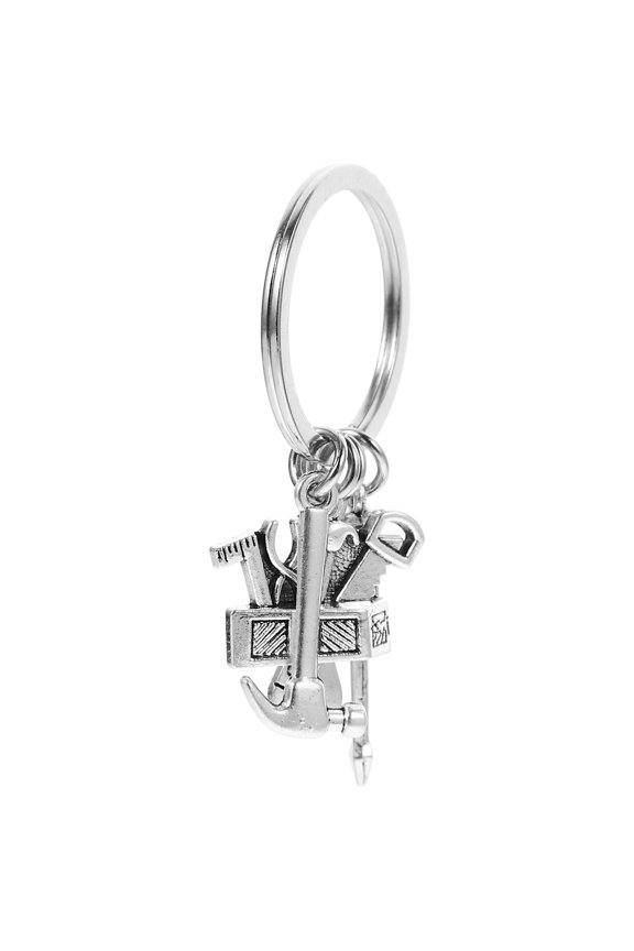 Multi-Tool Utility Keychain with Screwdriver, Hammer, Spanner - Compact Zinc Alloy 1 Set for Everyday Use