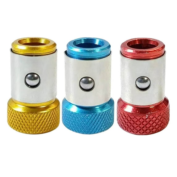 Screwdriver Bit Holder, 3Pcs Magnetic Bit Ring Power Drill Bit Organizer Hex Screwdriver Accessories Screw Removable Tool Bit Holder Ring Multipack Screwdriver Bits for Workshop Garage Tool