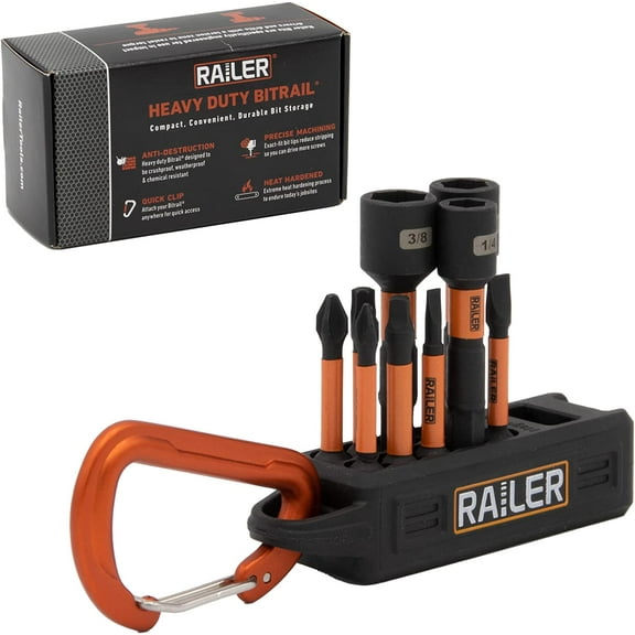 Screwdriver Bit Set For Electricians - Premium S2 Steel Impact Driver Bits & Nut Drivers Set With A Magnetizer Bit Holder & Carabiner