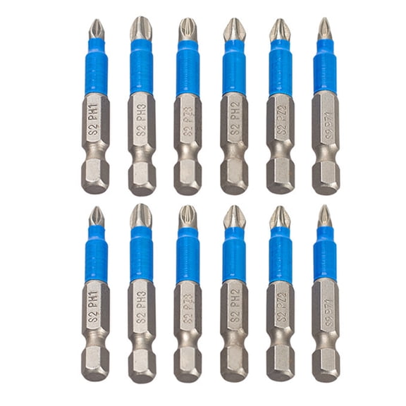 Screwdriver Bit Set Steel 1/4inch Shank Electric Screwdriver Bit Crossed Head Impacts Screw Driver Bit