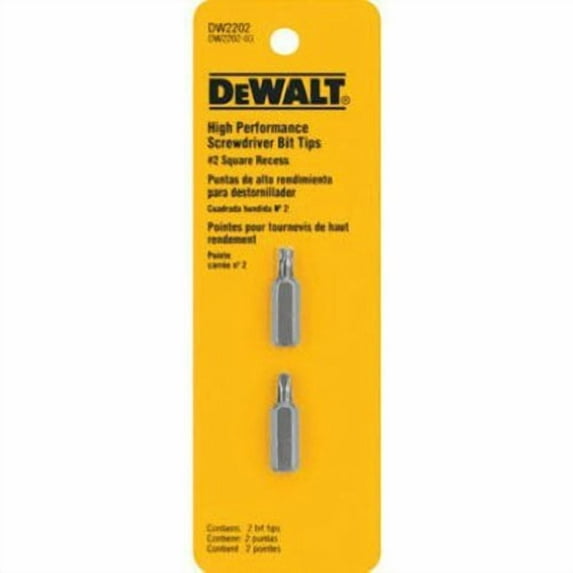 DEWALT DW2202 #2 Square Recess Bit Tip 2-Pack