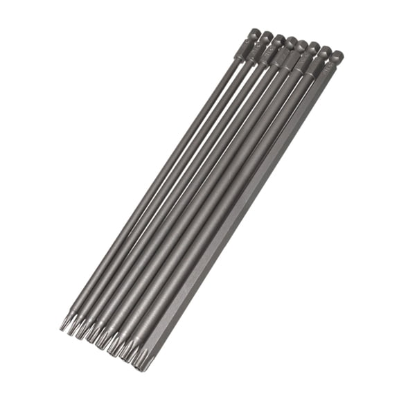 Screwdriver Bits Set 7.9inch 200mm Screwdriver Bits Star Screw Driver Drill Bit Head Power Bits 8PCS
