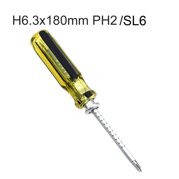 Screwdriver Double-Use Slotted Cross Screwdriver Removable Adjustable Chrome-Vanadium Steel Screw Driver Hand Tool