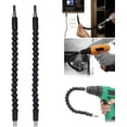 thumbnail image 1 of Screwdriver Flexible,Bendable, Tool, Flexible Drill Bit Extension, 360 Degree Screwdriver Extension for ANY Angle (2Pcs - Black), 1 of 7