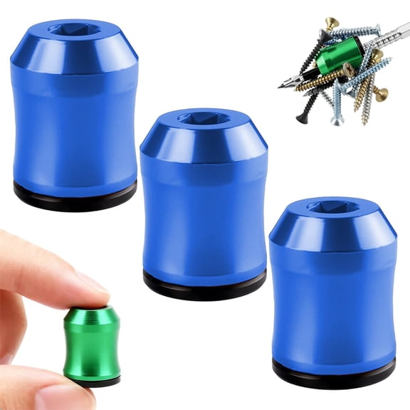Screwdriver Head Magnetic Ring,2026 New Magnetizer & Demagnetizer Tool for Drill Bits, Strong Magnetic Screw Holder Bit Holder, Aluminum Professional Magnetizer Set (3, purple)